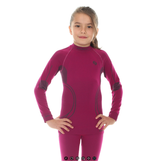 Koszulka termoaktywna dziewczęca Brubeck THERMO LS11450 Fioletowa