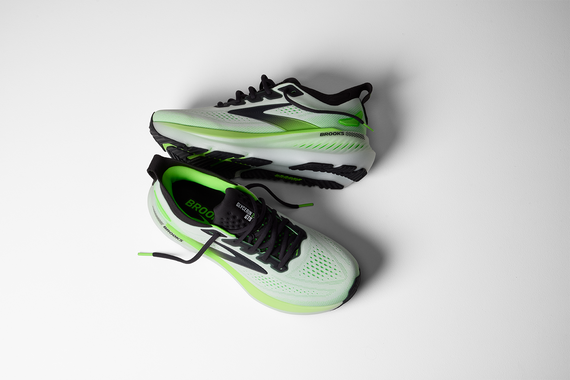 Buty do biegania Brooks GLYCERIN GTS 23 White/Phantom/ Green Gecko