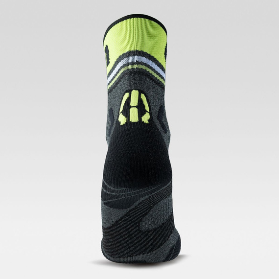 Skarpety UYN MAN RUNNER'S ONE SHORT SOCKS Grey Melange/Lime Green
