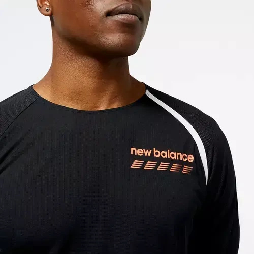 Koszulka do biegania New Balance TOP ACCELERATE PACER LONG SLEEVE - MT31242BK