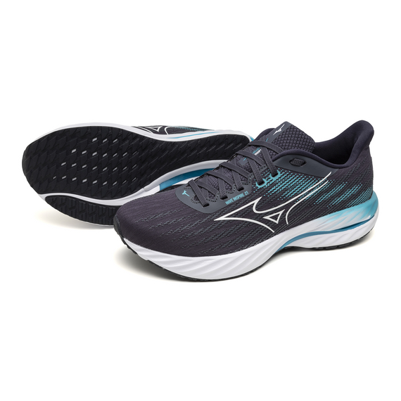 Buty do biegania Mizuno WAVE INSPIRE 21 Odyssey Gray/White/Capri Breeze