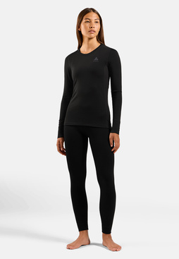 Legginsy termoaktywne damskie ODLO Merino 160 BL Bottom Long czarne