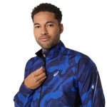 Kurtka do biegania Asics ROAD LITE-SHOW PACKABLE JACKET Performance Black/Dark Cobalt