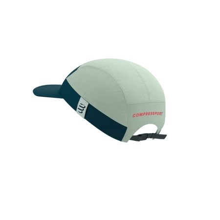 Czapka do biegania COMPRESSPORT 5 PANEL LIGHT CAP Stargazer/Aqua