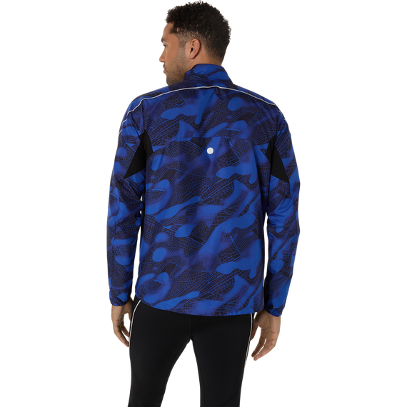 Kurtka do biegania Asics ROAD LITE-SHOW PACKABLE JACKET Performance Black/Dark Cobalt