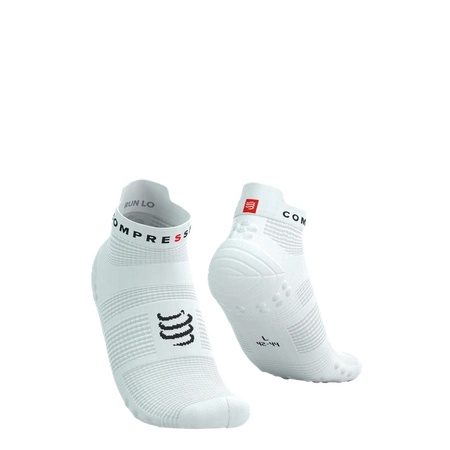 Skarpety COMPRESSPORT ProRacing Socks V4 RUN LOW White/Black