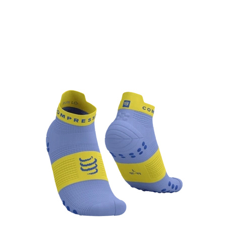 Skarpety COMPRESSPORT ProRacing Socks V4 RUN LOW Jacaranda/Maize