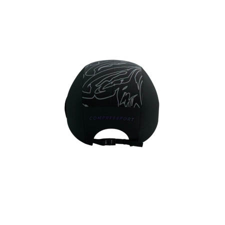 Czapka do biegania COMPRESSPORT 5 PANEL LIGHT CAP AURORA Black/Aurora
