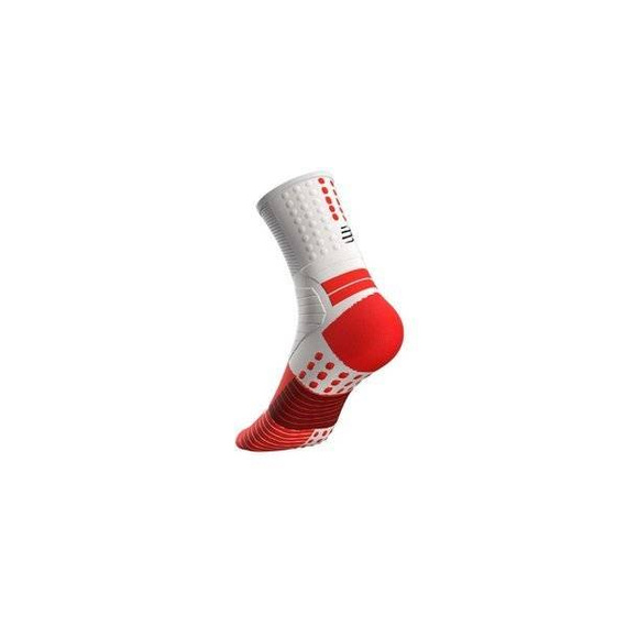 Skarpety Compressport PRO MARATHON SOCKS FLUO RED/WHITE