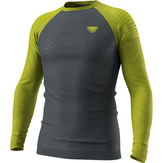 Koszulka termoaktywna DYNAFIT TOUR LIGHT MERINO M L/S TEE Golden Lime