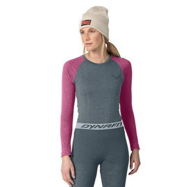 Koszulka termoaktywna damska DYNAFIT TOUR LIGHT MERINO W L/S TEE Magenta