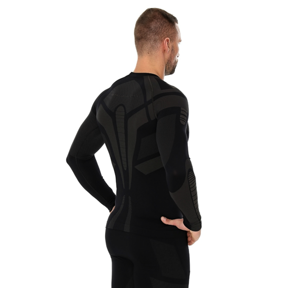 Bluza termoaktywna Brubeck DRY LS13080 Czarna/Grafit