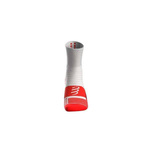 Skarpety Compressport PRO MARATHON SOCKS FLUO RED/WHITE