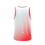 Koszulka do biegania Compressport PERFORMANCE SINGLET Fluo Red/White