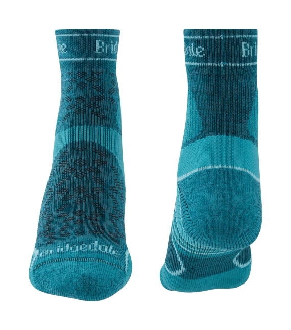 Skarpety damskie Bridgedale Trail Run Lightweight T2 Merino Sport 3/4 Crew Teal