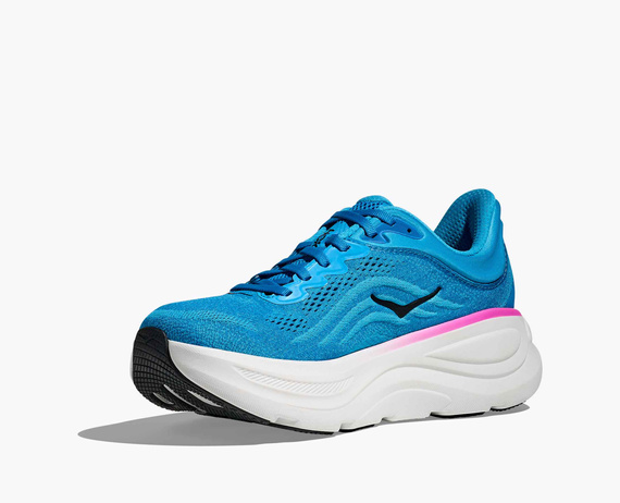Buty do biegania damskie HOKA BONDI 9 Skyward Blue/Neon Fuchsia