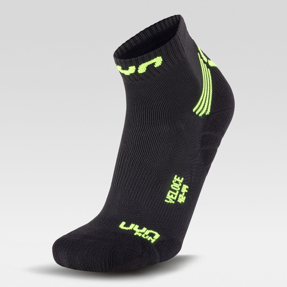 Skarpety UYN MAN RUN VELOCE SOCKS Black/Yellow Fluo