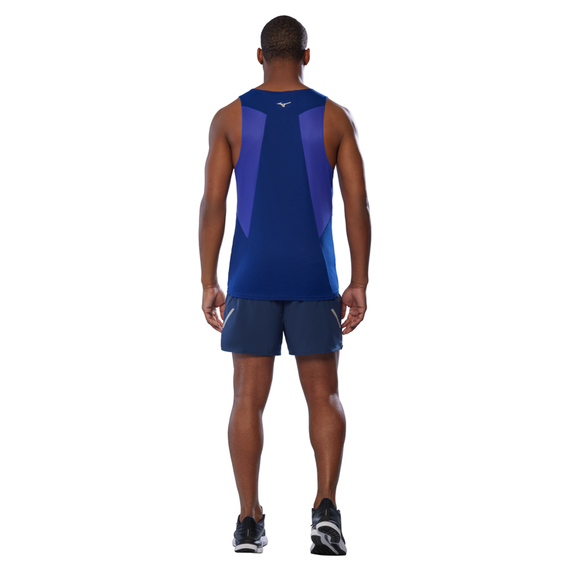 Koszulka do biegania MIZUNO DryAeroFlow Tank Reflex Blue