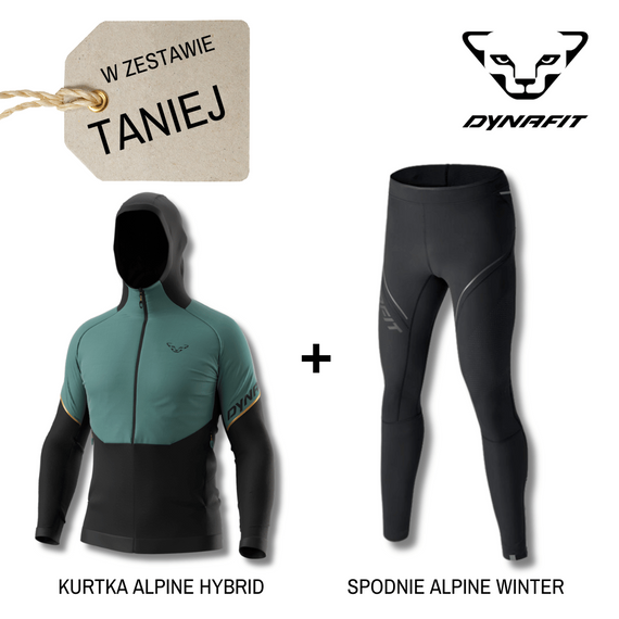 Zestaw DYNAFIT na zimę dla Niego: kurtka Alpine Hybrid Jacket + spodnie Alpine Winter Tight