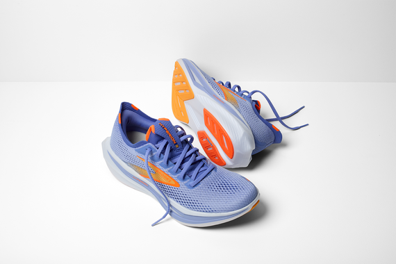 Buty do biegania damskie Brooks HYPERION 3 Blue Heron/Orange/White