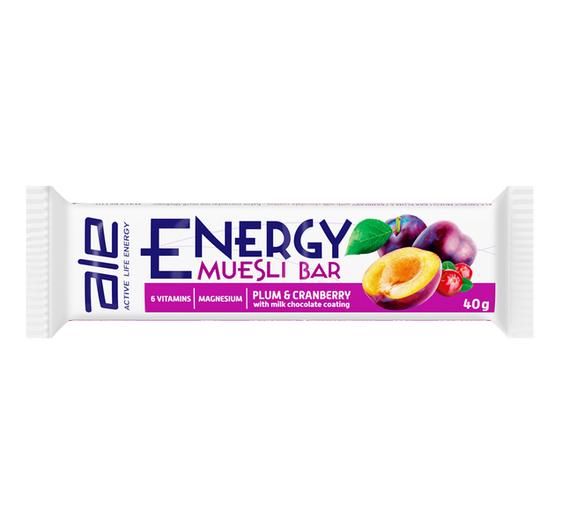 Baton Energetyczny ALE Energy Muesli Bar Plum & Cranberry