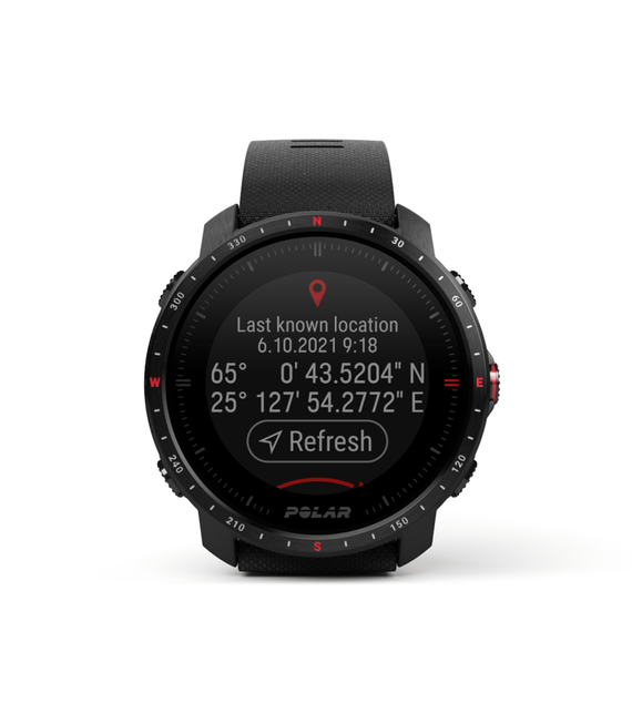 Zegarek outdoorowy klasy premium POLAR GRIT X PRO Black DLC