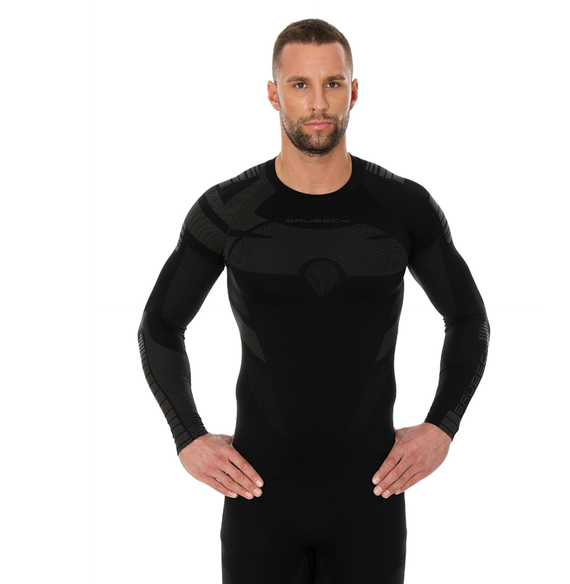 Bluza termoaktywna Brubeck DRY LS13080 Czarna/Grafit