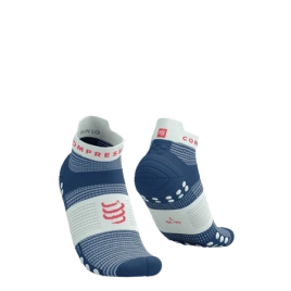 Skarpety COMPRESSPORT ProRacing Socks V4 RUN LOW Blues/Sugar