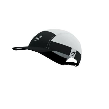 Czapka do biegania COMPRESSPORT 5 PANEL LIGHT CAP White/Black