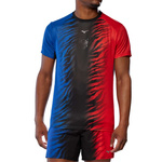 Koszulka do biegania MIZUNO Graphic Tee(M) Oni Red/Oni Blue