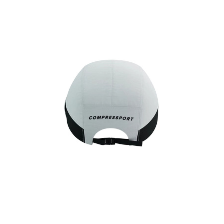 Czapka do biegania COMPRESSPORT 5 PANEL LIGHT CAP White/Black