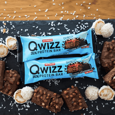 Baton Nutrend QWIZZ PROTEIN BAR 60g - smak: Czekolada z kokosem