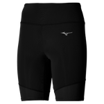 Spodenki do biegania damskie MIZUNO IMPULSE CORE MID TIGHT Black/Light Green