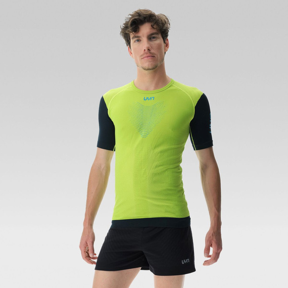 Koszulka UYN MAN RUNNING PB42 OW SHIRT SH_SL Sulphur Spring/Black