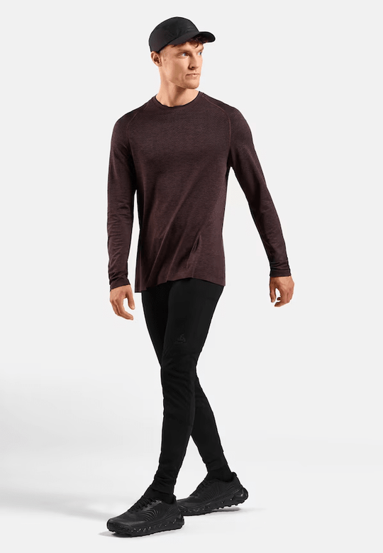 Legginsy ocieplane do biegania męskie Odlo The Zeroweight Warm Running Tights 2.0