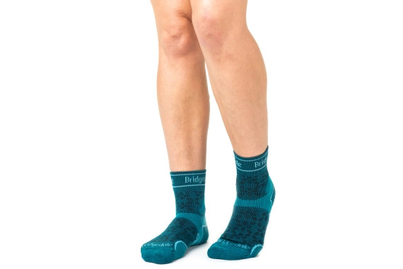 Skarpety damskie Bridgedale Trail Run Lightweight T2 Merino Sport 3/4 Crew Teal
