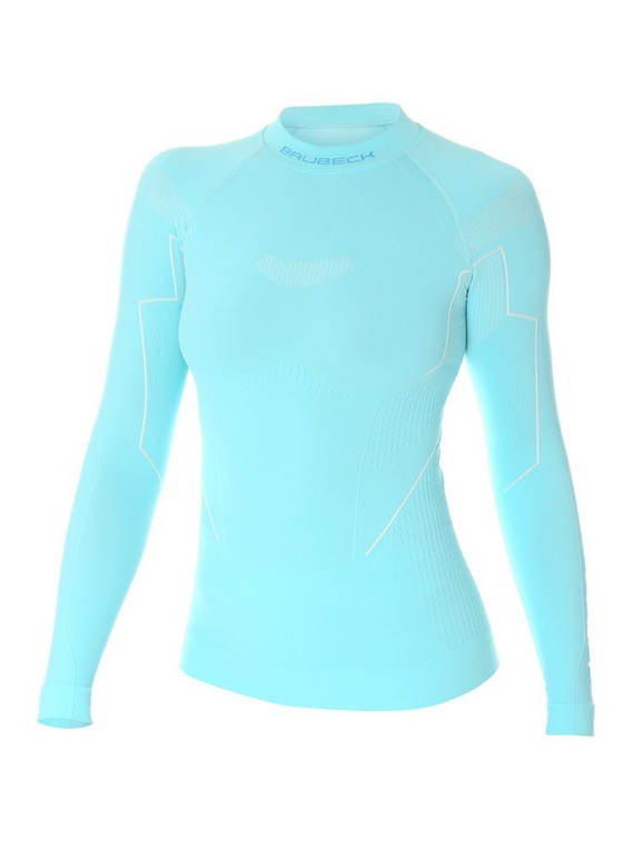 Koszulka termoaktywna damska Brubeck THERMO LS13100 Błękitna