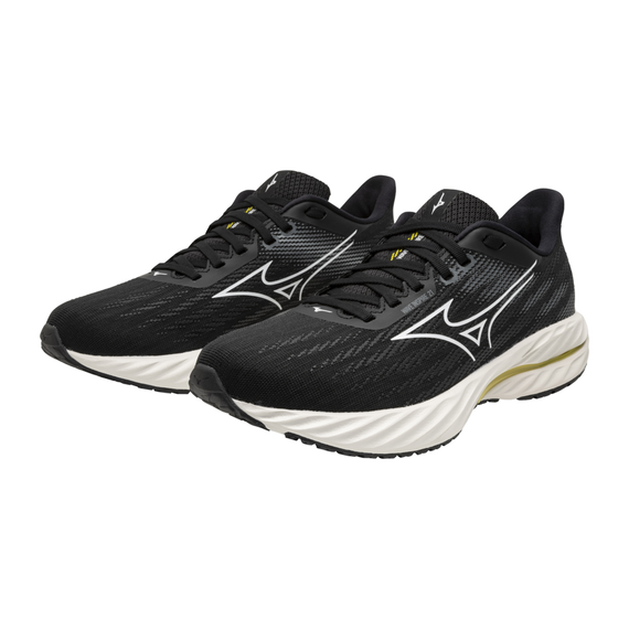 Buty do biegania damskie Mizuno WAVE INSPIRE 21 Black/White/Vibrant Yellow