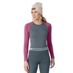 Koszulka termoaktywna damska DYNAFIT TOUR LIGHT MERINO W L/S TEE Magenta