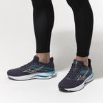 Buty do biegania Mizuno WAVE INSPIRE 21 Odyssey Gray/White/Capri Breeze