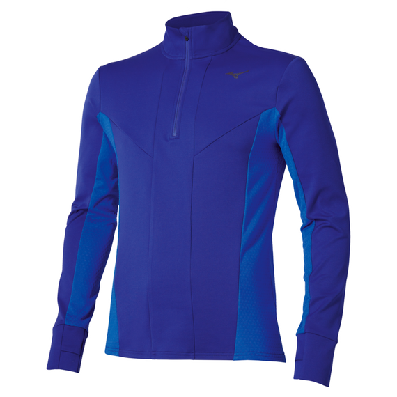 Ocieplana bluza do biegania MIZUNO Active Warmalite Half Zip Long Sleeve Top Sodalite Blue