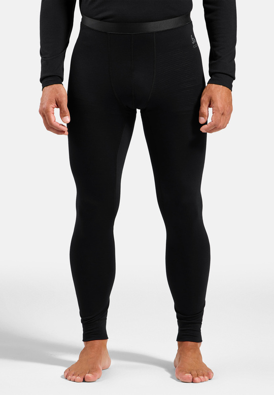 Legginsy termoaktywne męskie ODLO Merino 160 BL Bottom Long czarne