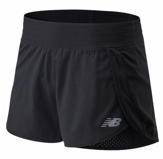 Spodenki damskie New Balance CORE 3IN SHORT WS01208BK