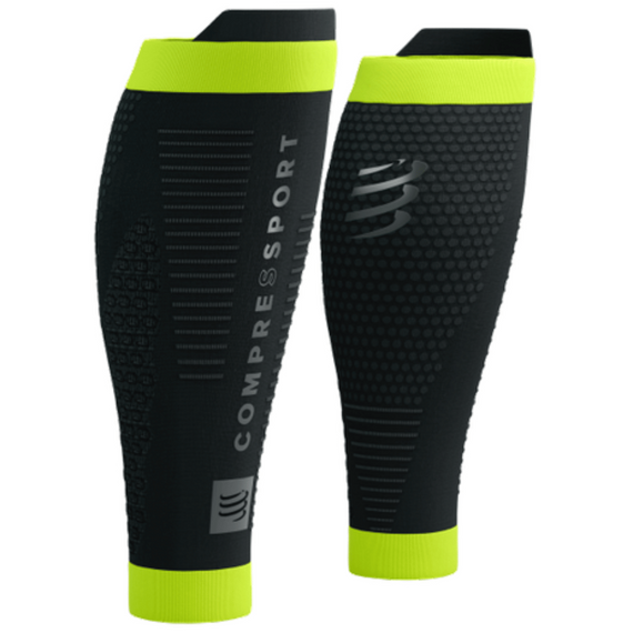 Opaski kompresyjne Compressport R2 3.0 FLASH Black/Fluo Yellow