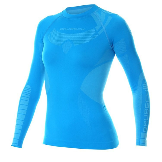 Bluza termoaktywna damska Brubeck  DRY LS13070 Niebieski