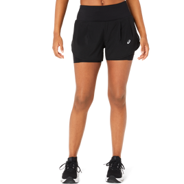 Spodenki damskie Asics ROAD 2-N-1 3.5IN SHORT Performance Black