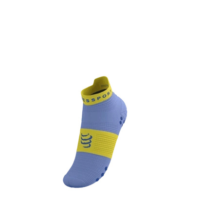 Skarpety COMPRESSPORT ProRacing Socks V4 RUN LOW Jacaranda/Maize