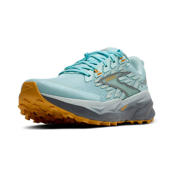 Buty do biegania trailowe damskie Brooks CASCADIA 19 Clearwater/Primer Grey/Apricot