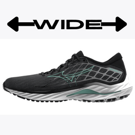 Buty do biegania damskie Mizuno WAVE INSPIRE 20 WIDE - Iron Gate/Dusty Jade Green/Black