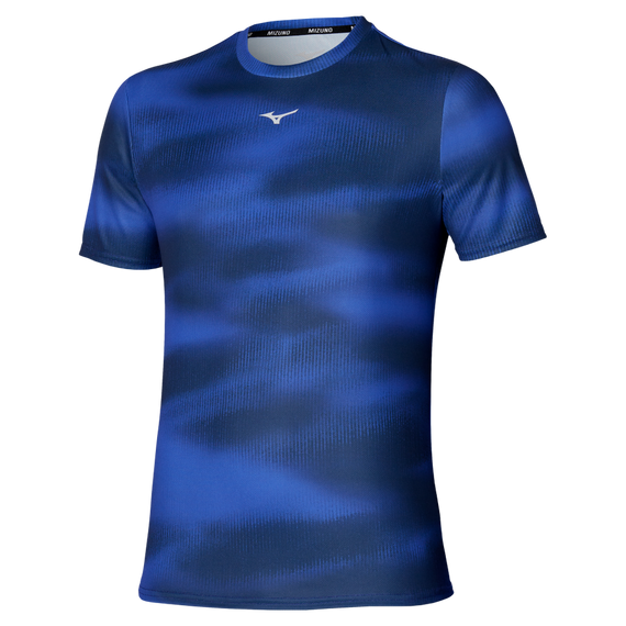 Koszulka do biegania MIZUNO CORE Graphic  T-Shirt Reflexblue 